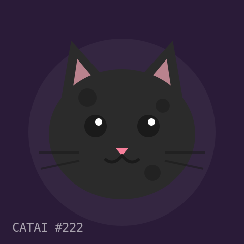 CATAI #222，黑色毛发